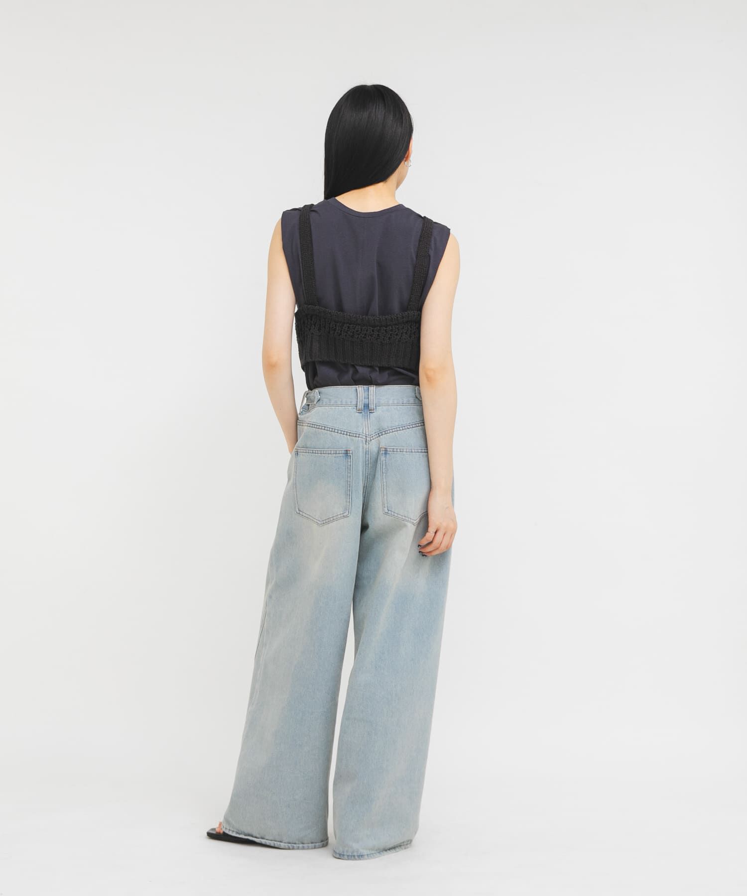  「WIDEレッグアジャストデニム」|デニム|
