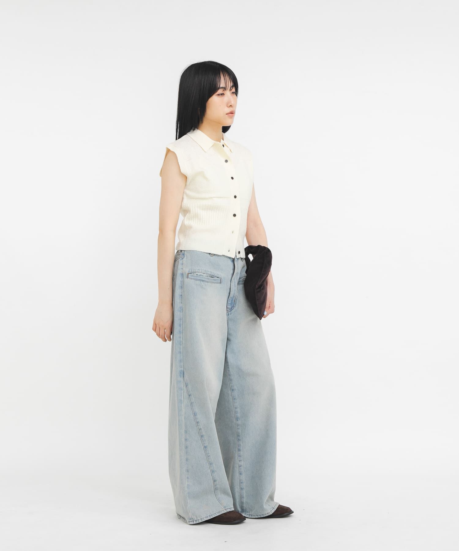  「WIDEレッグアジャストデニム」|デニム|