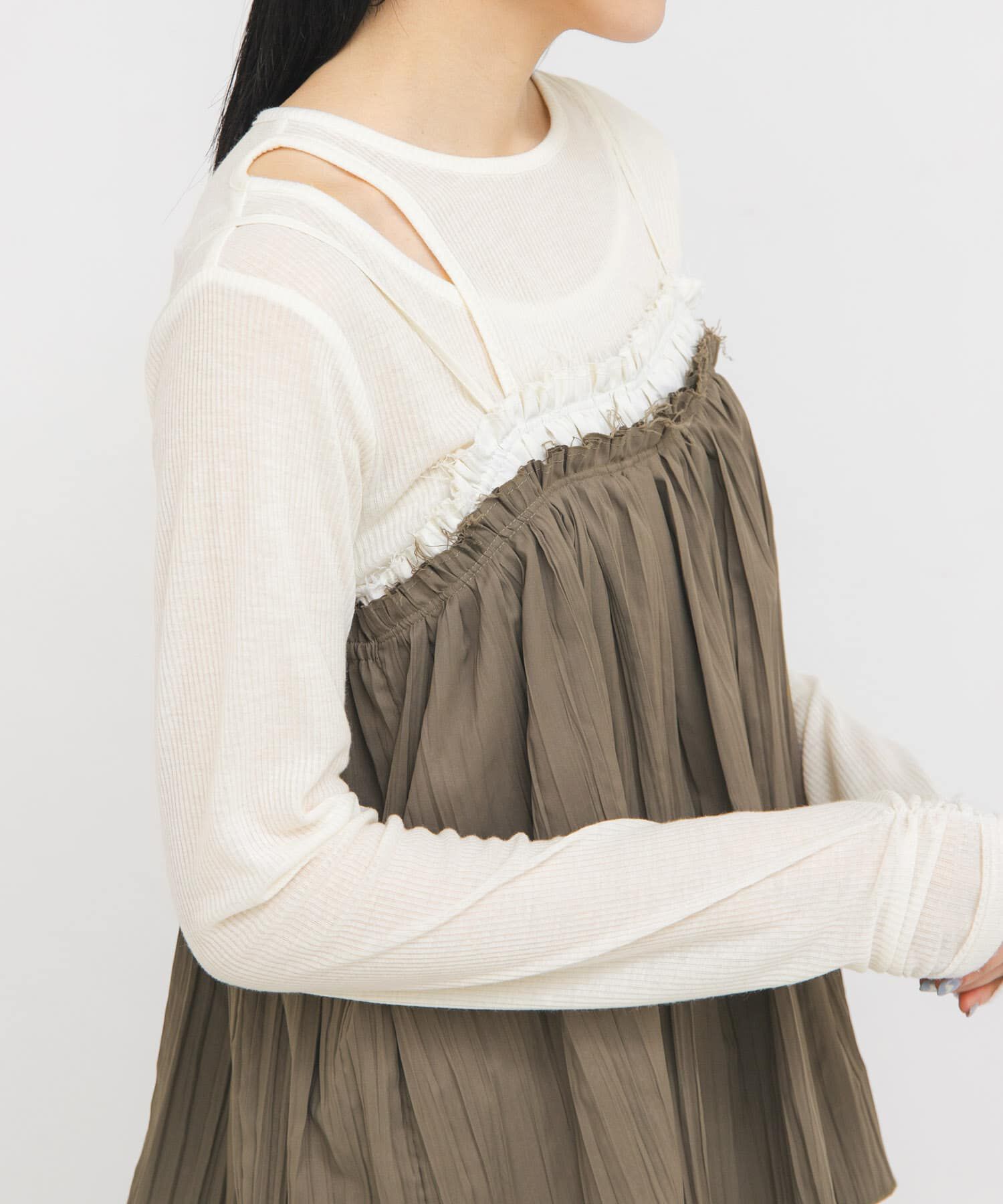  「アシメレイヤードTEE」|Tシャツ・カットソー|