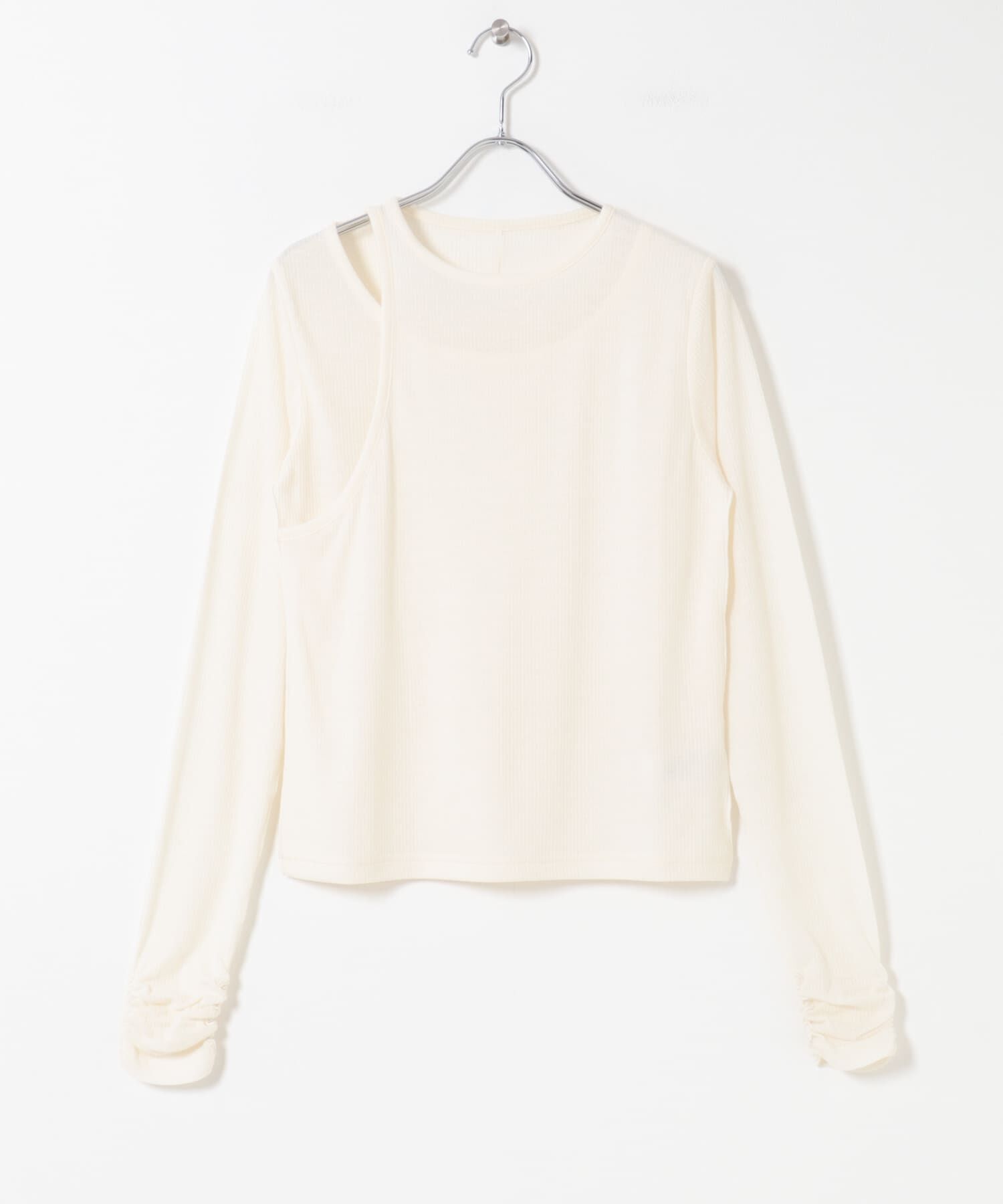  「アシメレイヤードTEE」|Tシャツ・カットソー|