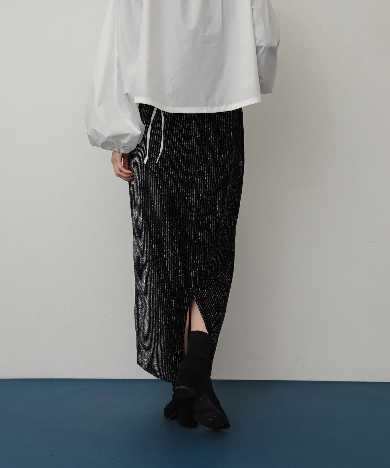 SENSE OF PLACE by URBAN RESEARCH「ラメカットコールナロースカート」|スカート|