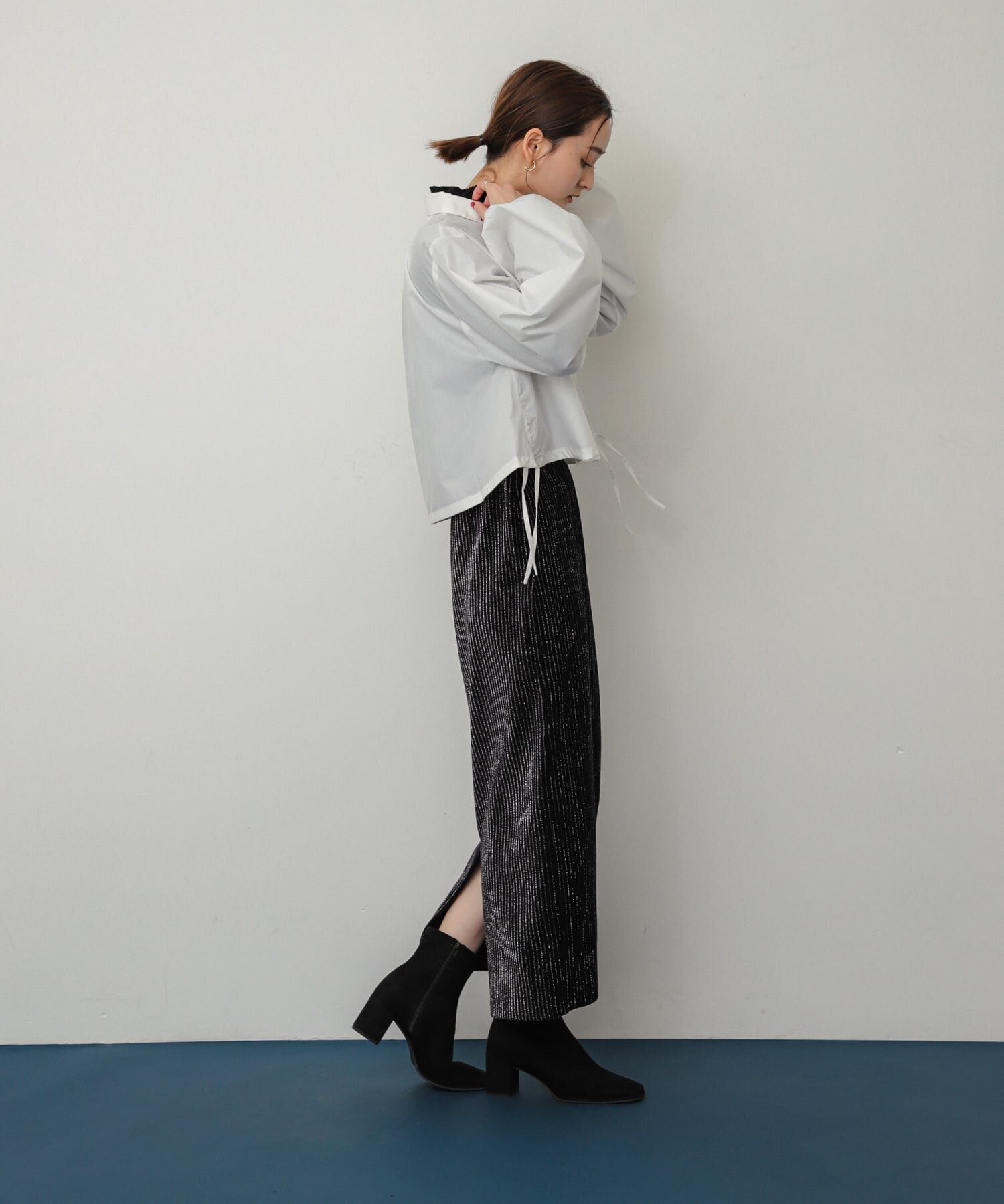 SENSE OF PLACE by URBAN RESEARCH「ラメカットコールナロースカート」|スカート|