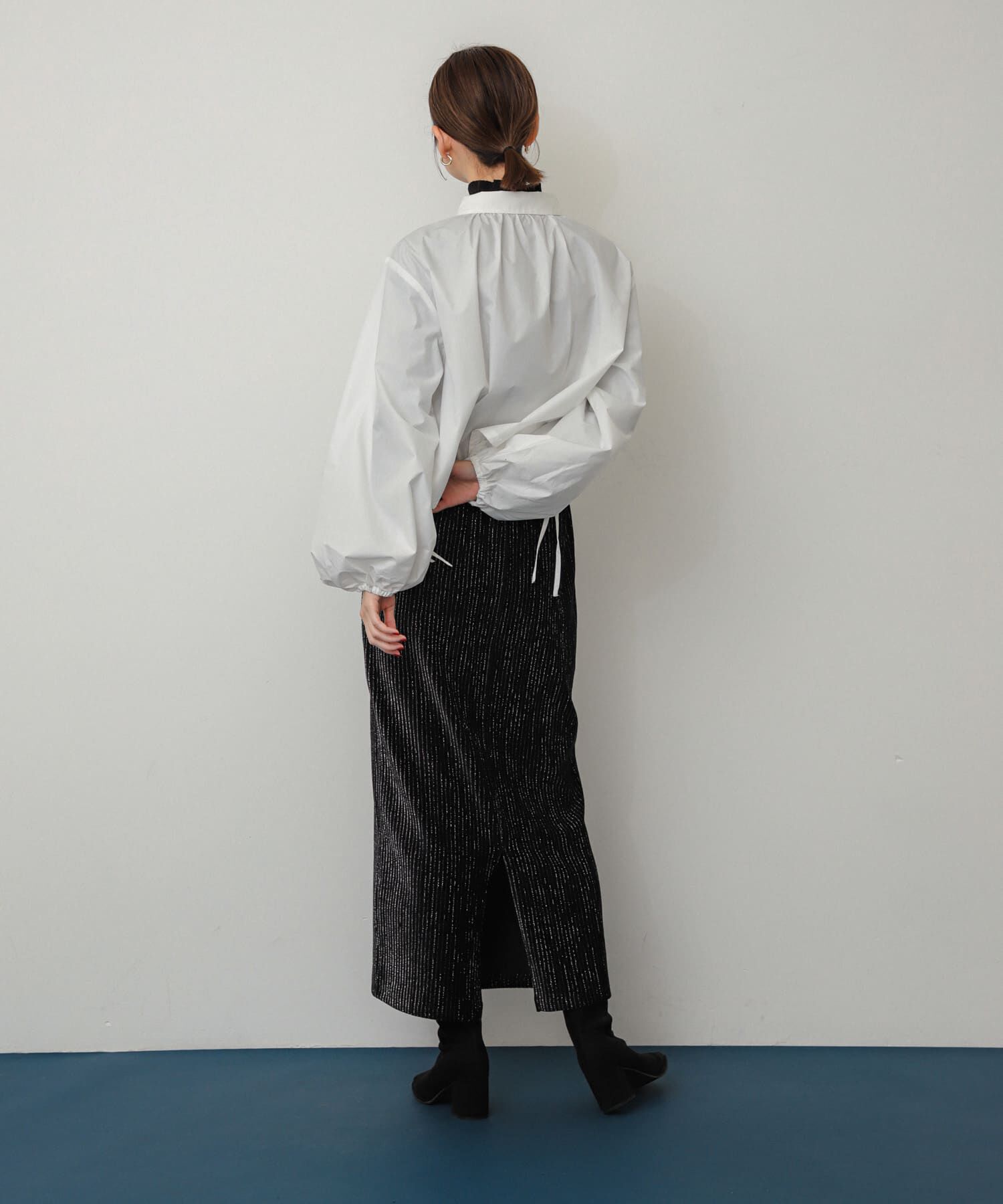 SENSE OF PLACE by URBAN RESEARCH「ラメカットコールナロースカート」|スカート|