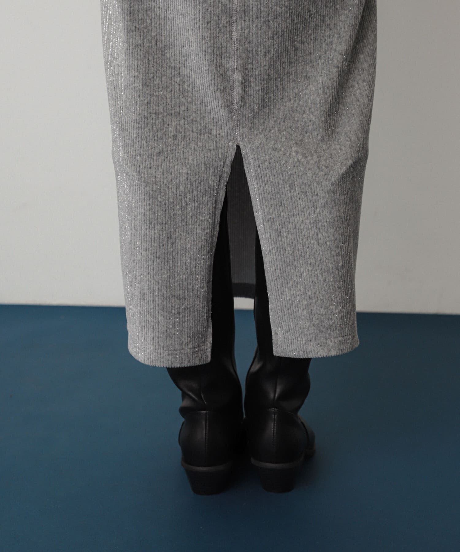 SENSE OF PLACE by URBAN RESEARCH「ラメカットコールナロースカート」|スカート|