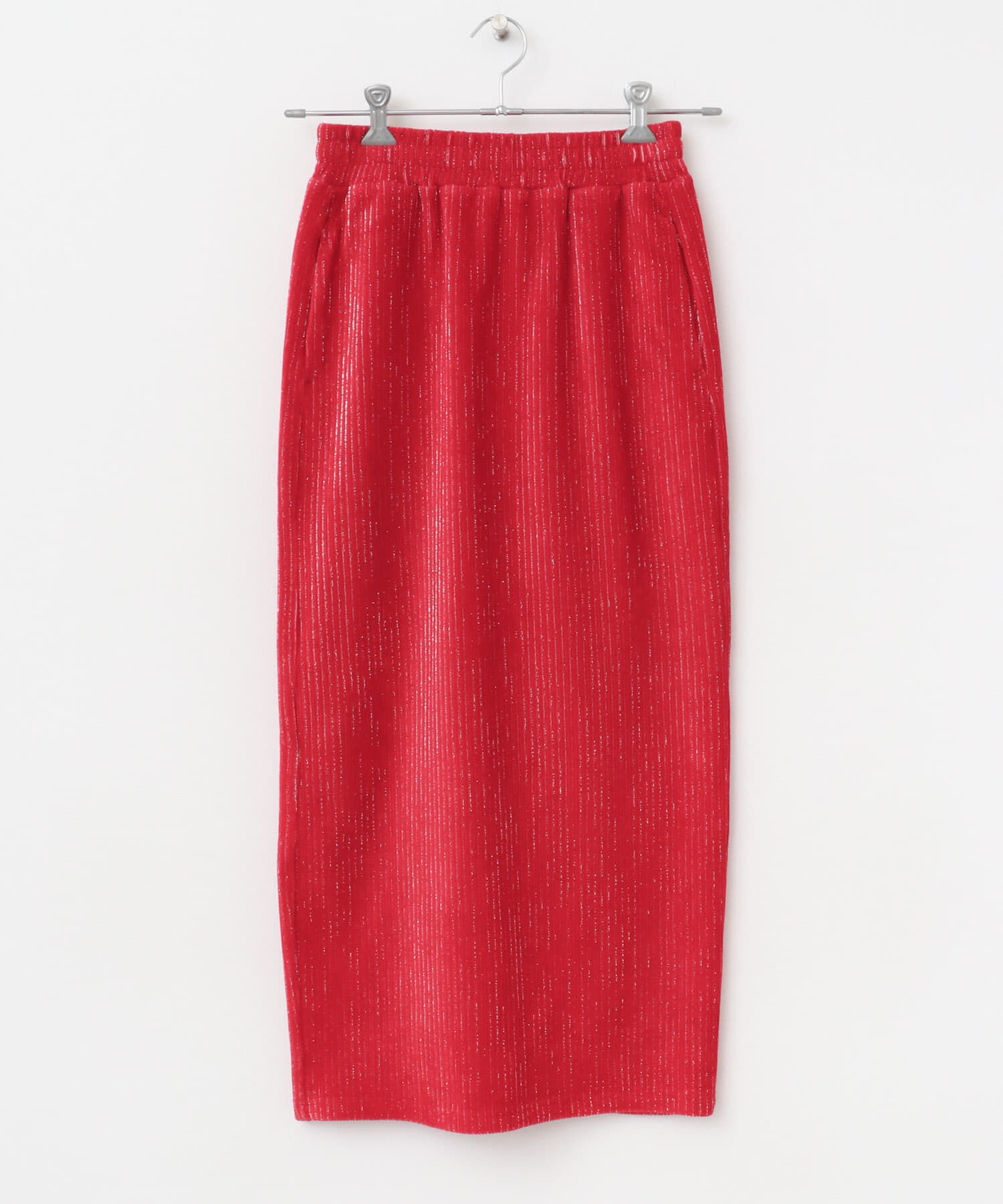 SENSE OF PLACE by URBAN RESEARCH「ラメカットコールナロースカート」|スカート|