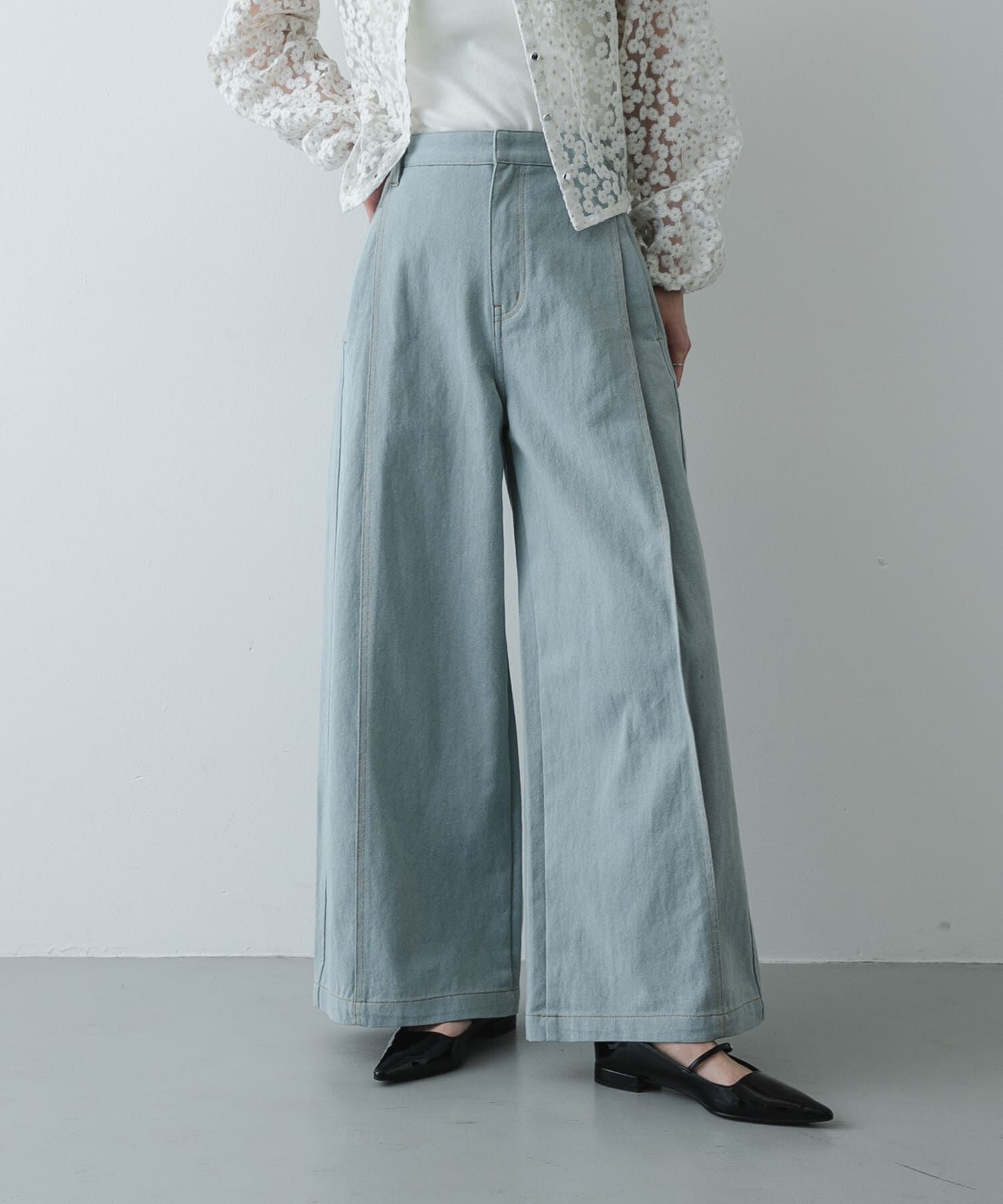 SENSE OF PLACE by URBAN RESEARCH「デニムライクスラックス」|デニム|