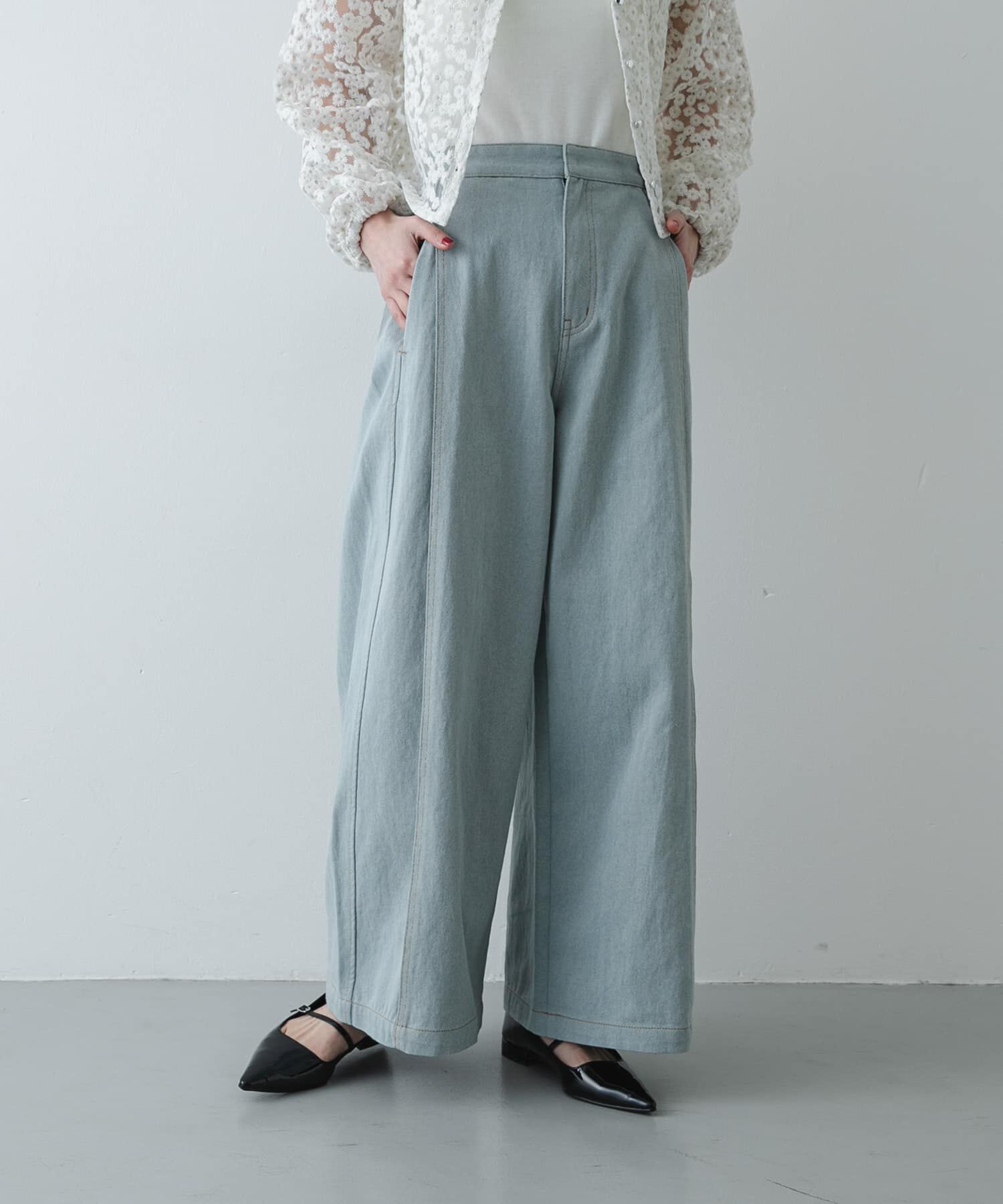 SENSE OF PLACE by URBAN RESEARCH「デニムライクスラックス」|デニム|