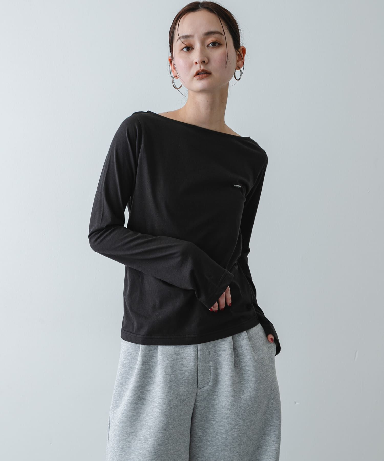 SENSE OF PLACE by URBAN RESEARCH「ストレートボートネックシアーTシャツ」|Tシャツ・カットソー|