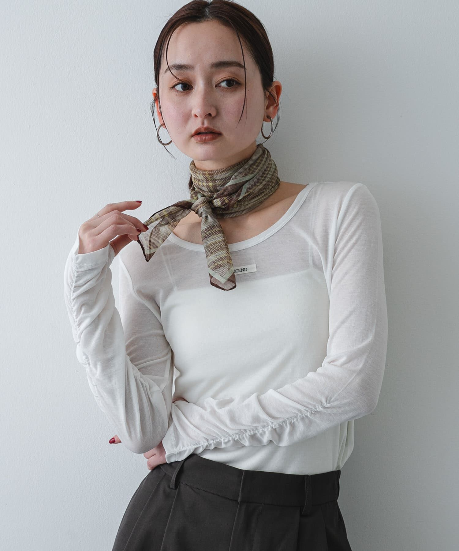 SENSE OF PLACE by URBAN RESEARCH「Uネックピスネームシアートップ」|Tシャツ・カットソー|