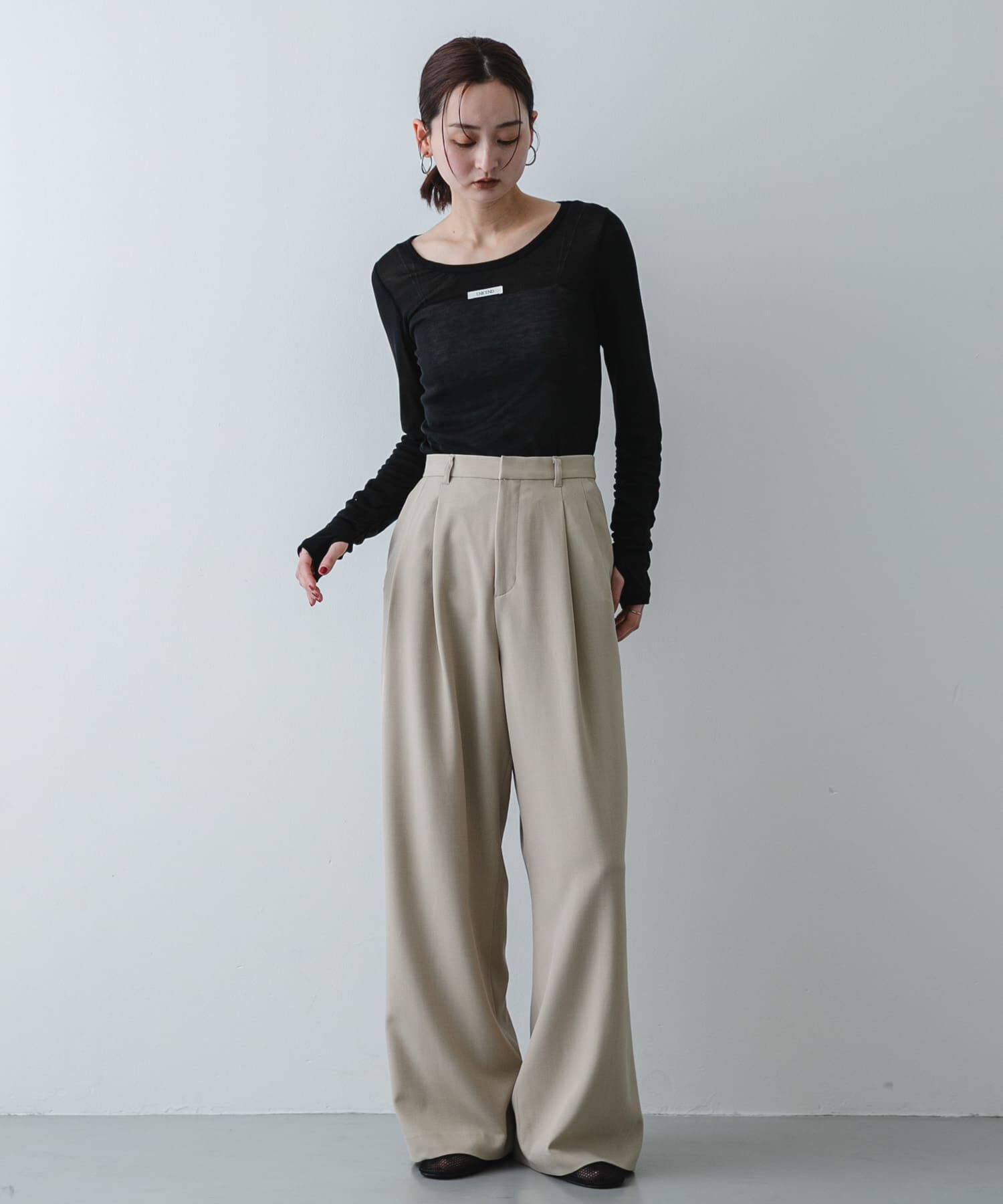 SENSE OF PLACE by URBAN RESEARCH「Uネックピスネームシアートップ」|Tシャツ・カットソー|