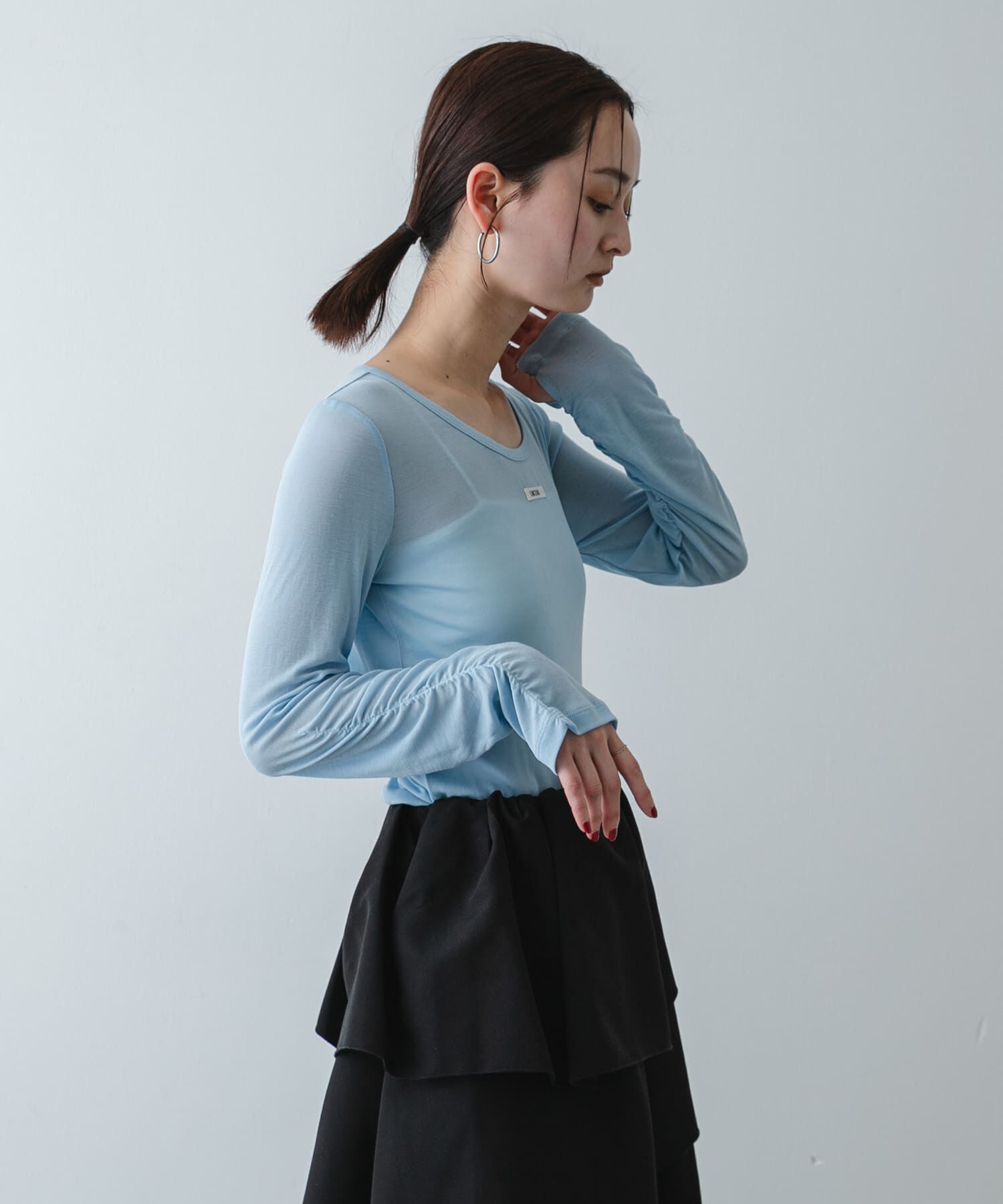 SENSE OF PLACE by URBAN RESEARCH「Uネックピスネームシアートップ」|Tシャツ・カットソー|