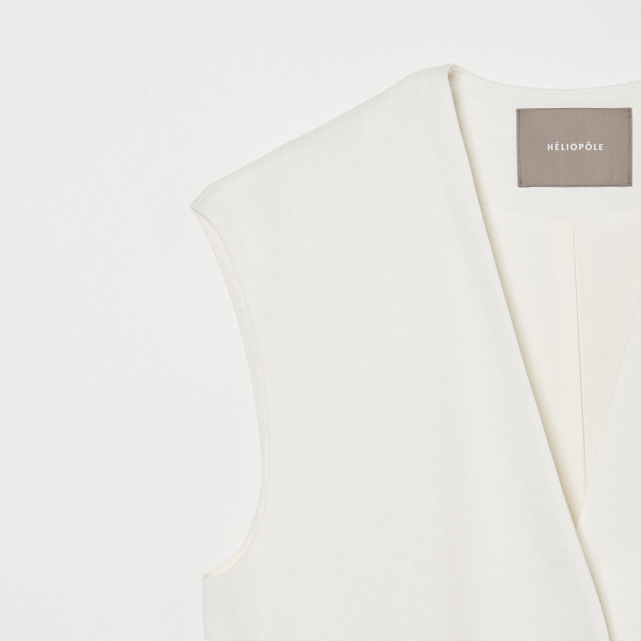 HELIOPOLE「HELIOPOLE FAUX LINEN BIG GILLET」|ベスト・ジレ|