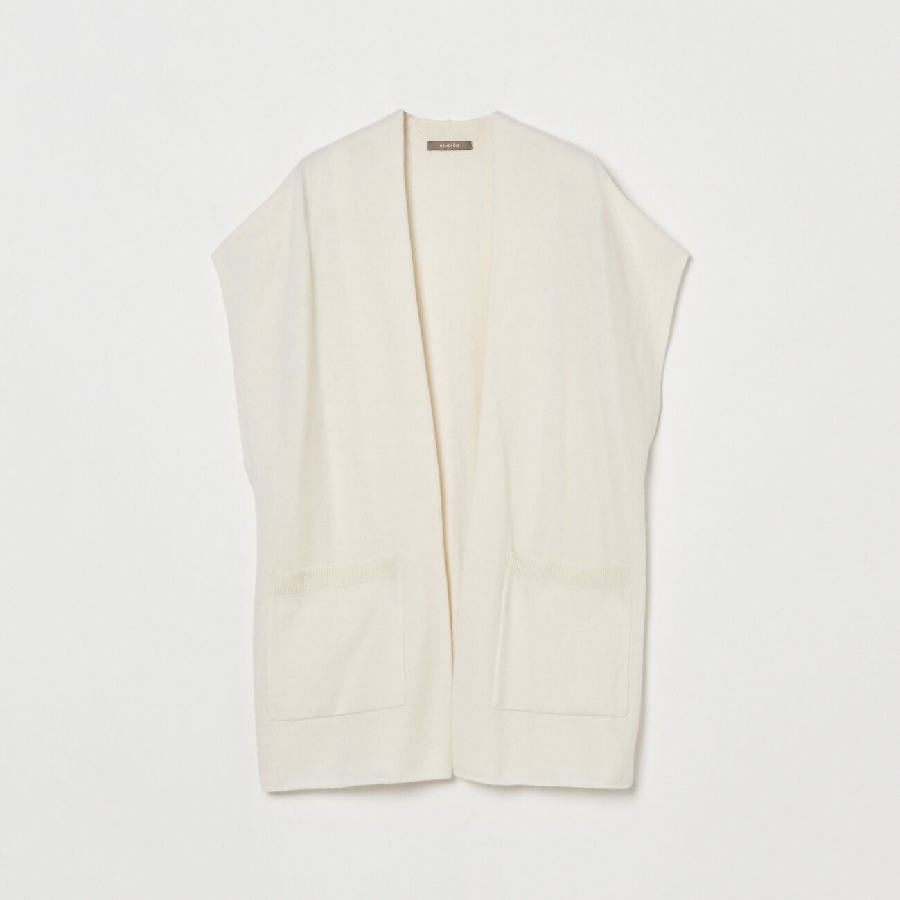 HELIOPOLE「HELIOPOLE WOOL CASHMERE 2 WAY GILET」|ニット・セーター|アイボリー