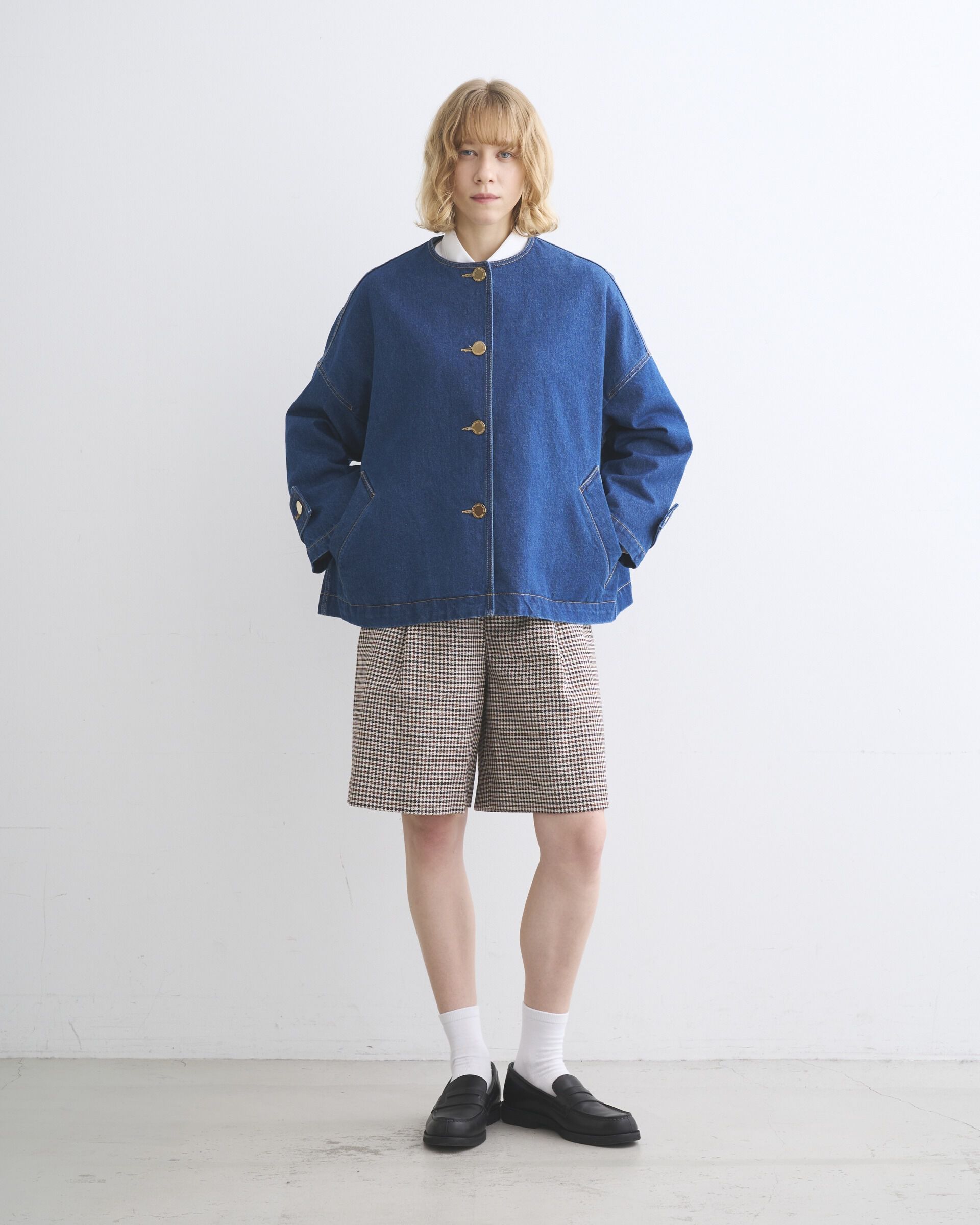 Traditional Weatherwear「MALTON NO COLLAR SHORT DENIM」|その他|