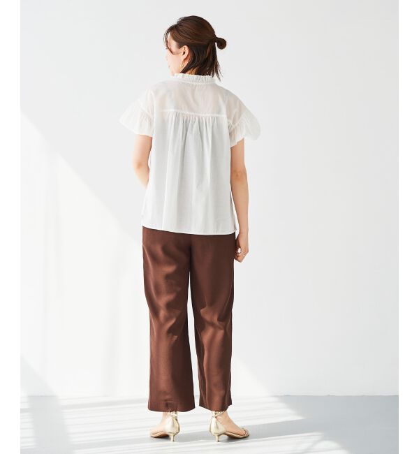 le.coeur blanc「リネンライクツイルワイドパンツ」|その他|