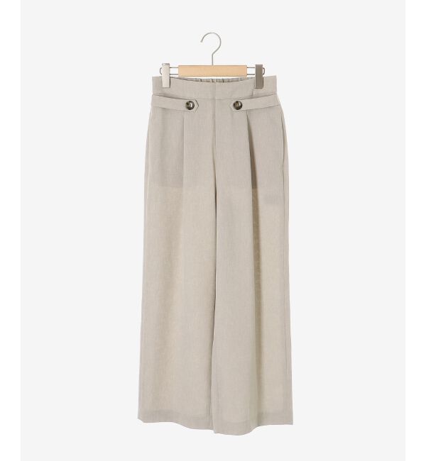 le.coeur blanc「リネンライクツイルワイドパンツ」|その他|