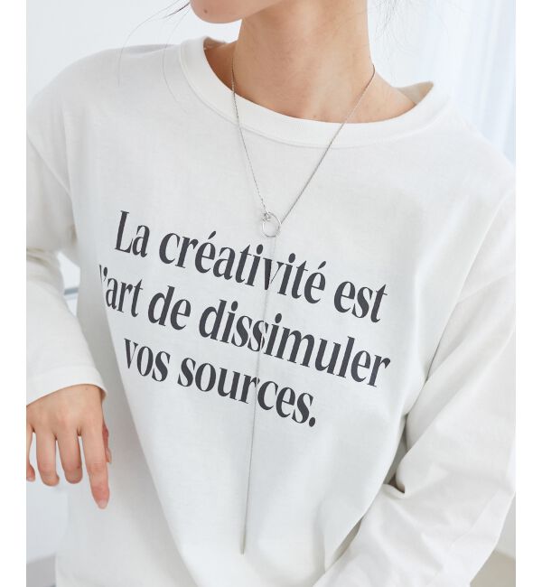 le.coeur blanc「サークルモチーフラリエットネックレス」|ネックレス|