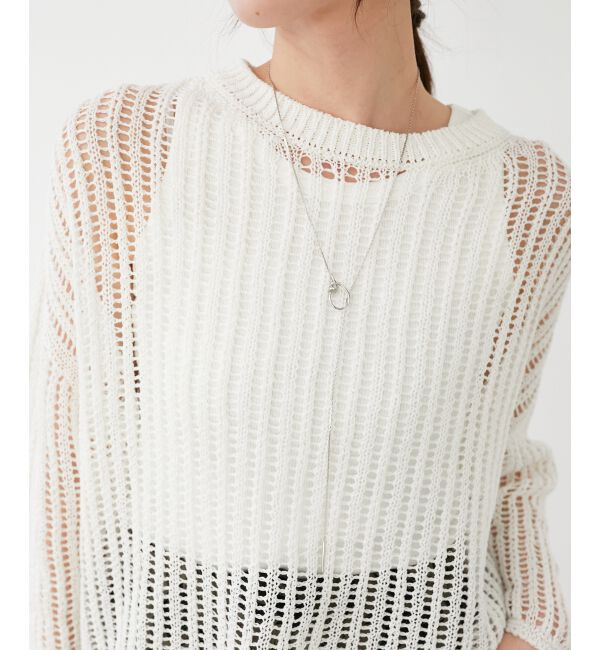 le.coeur blanc「サークルモチーフラリエットネックレス」|ネックレス|