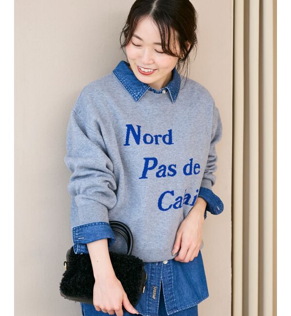  「AL ダブルジャガードロゴニット」|ニット・セーター|