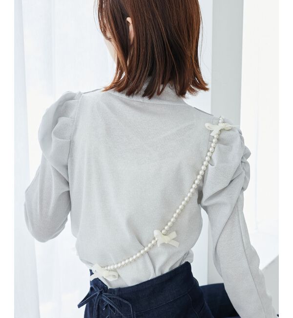 MAJESTICLEGON「Ladyライクパワショルトップス」|Tシャツ・カットソー|