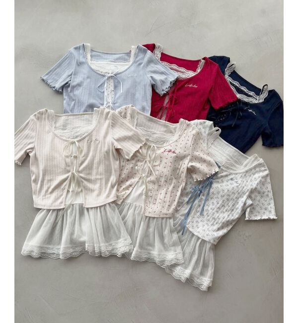  「ペプラムキャミセットカットカーデ」|カーディガン|