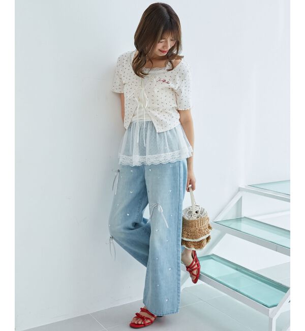  「ペプラムキャミセットカットカーデ」|カーディガン|