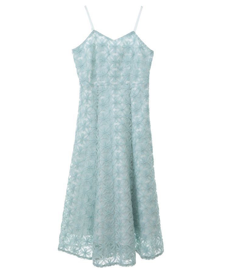 earth music&ecology「SET2点シアーブラウス＋3Dレースワンピース」|ワンピース|