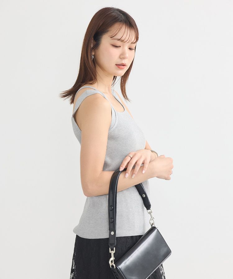 earth music&ecology「レイヤードニットタンクトップ」|キャミソール|