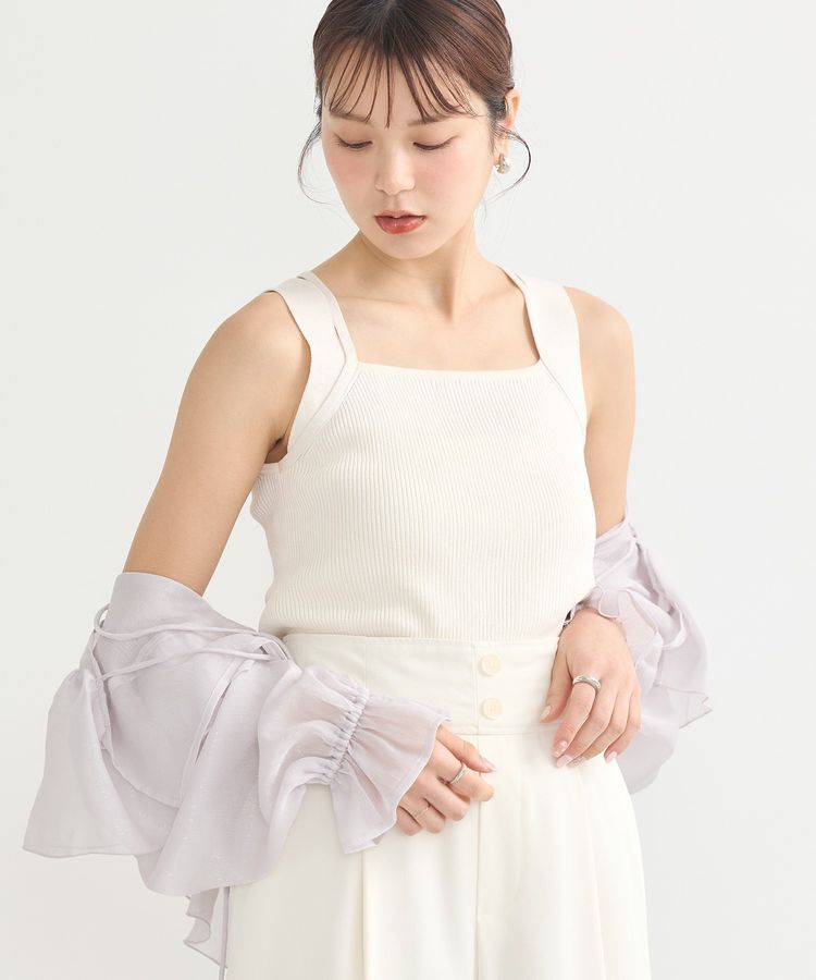 earth music&ecology「レイヤードニットタンクトップ」|キャミソール|