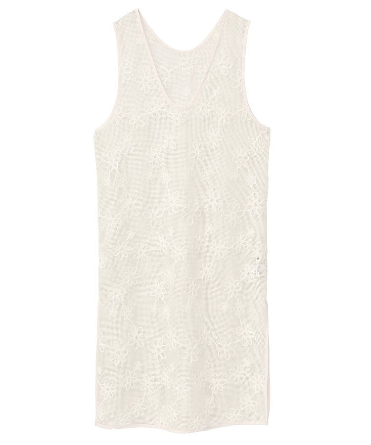 earth music&ecology「コード刺繍ベスト」|ワンピース|