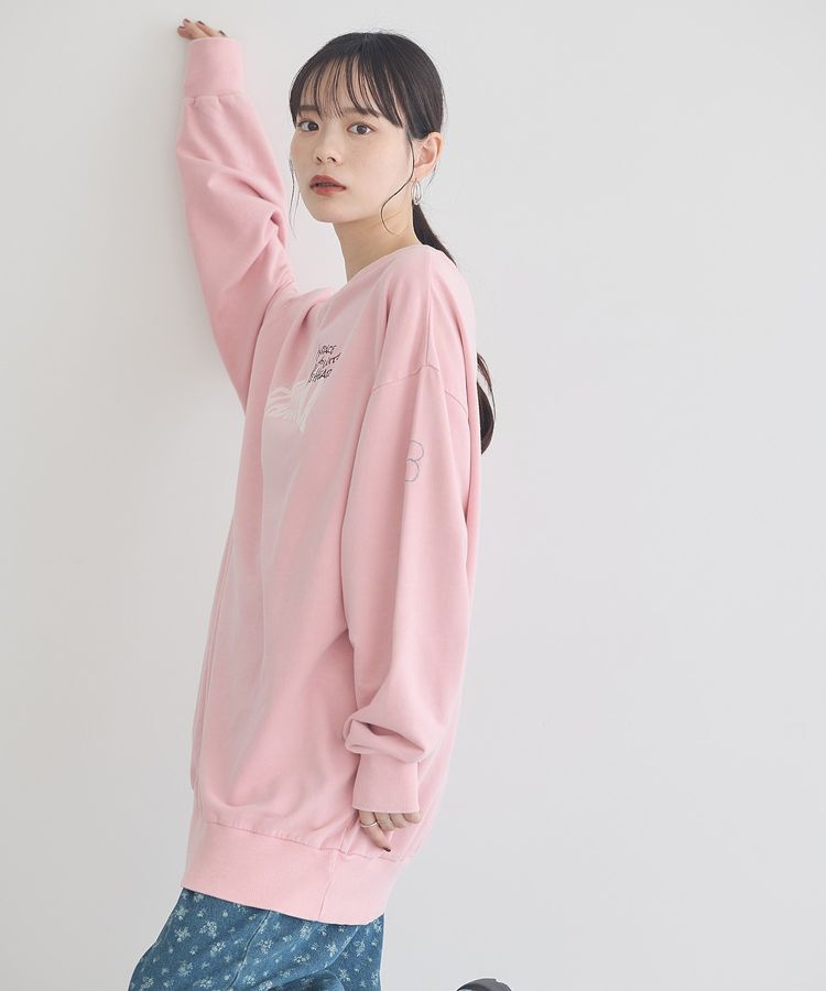 earth music&ecology「ランダム刺繍オフショルプルオーバー」|スウェット・ジャージ|