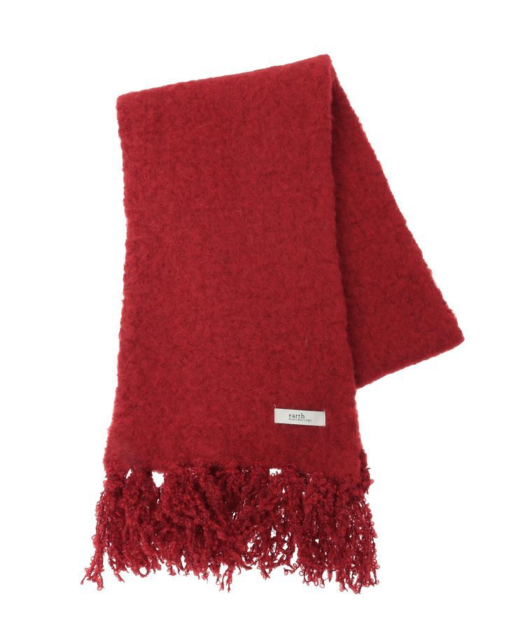 earth music&ecology「ループヤーンフリンジマフラー」|マフラー|