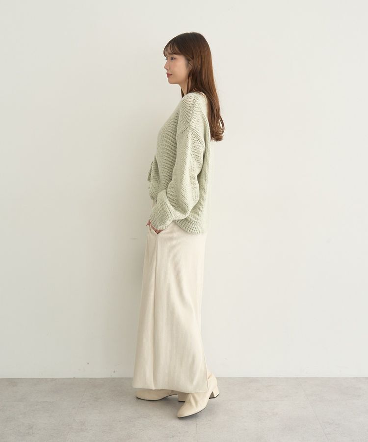 earth music&ecology「セルフカットテレコナロースカート」|タイト|