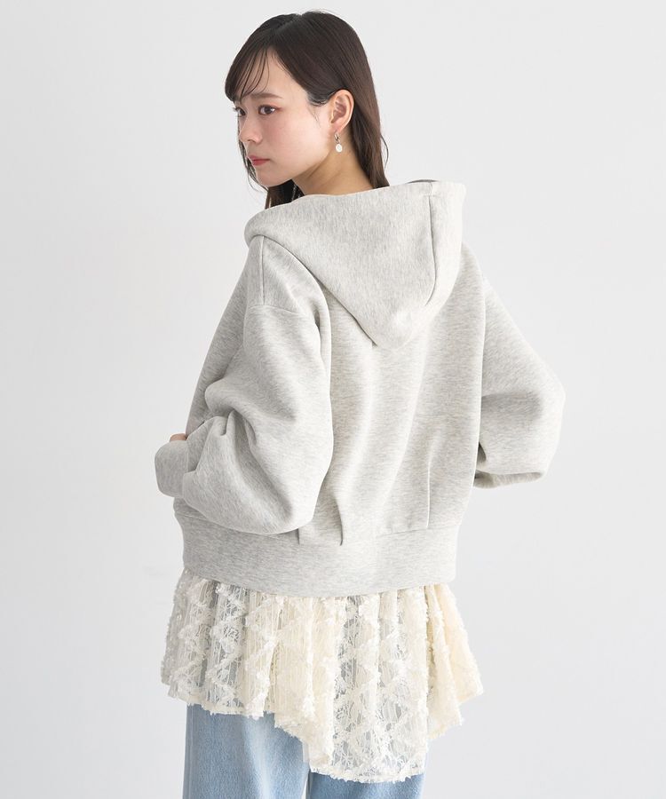 earth music&ecology「エアもちフーディブルゾン」|スウェット・ジャージ|