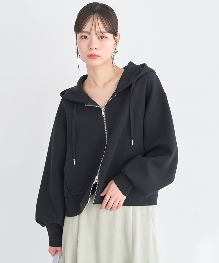 earth music&ecology「エアもちフーディブルゾン」|スウェット・ジャージ|