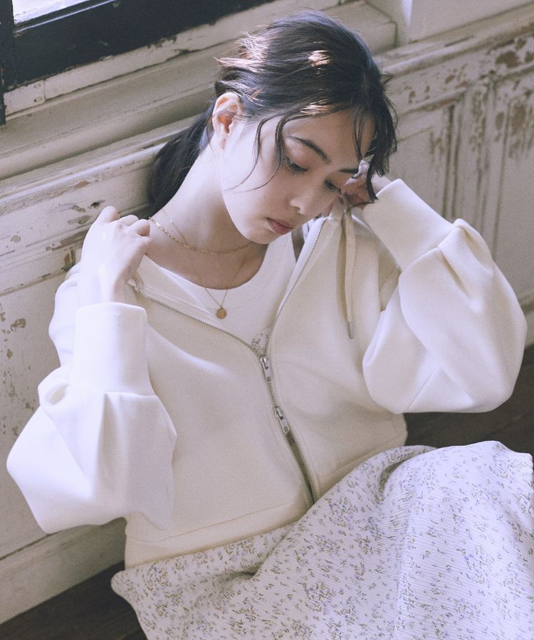 earth music&ecology「エアもちフーディブルゾン」|スウェット・ジャージ|