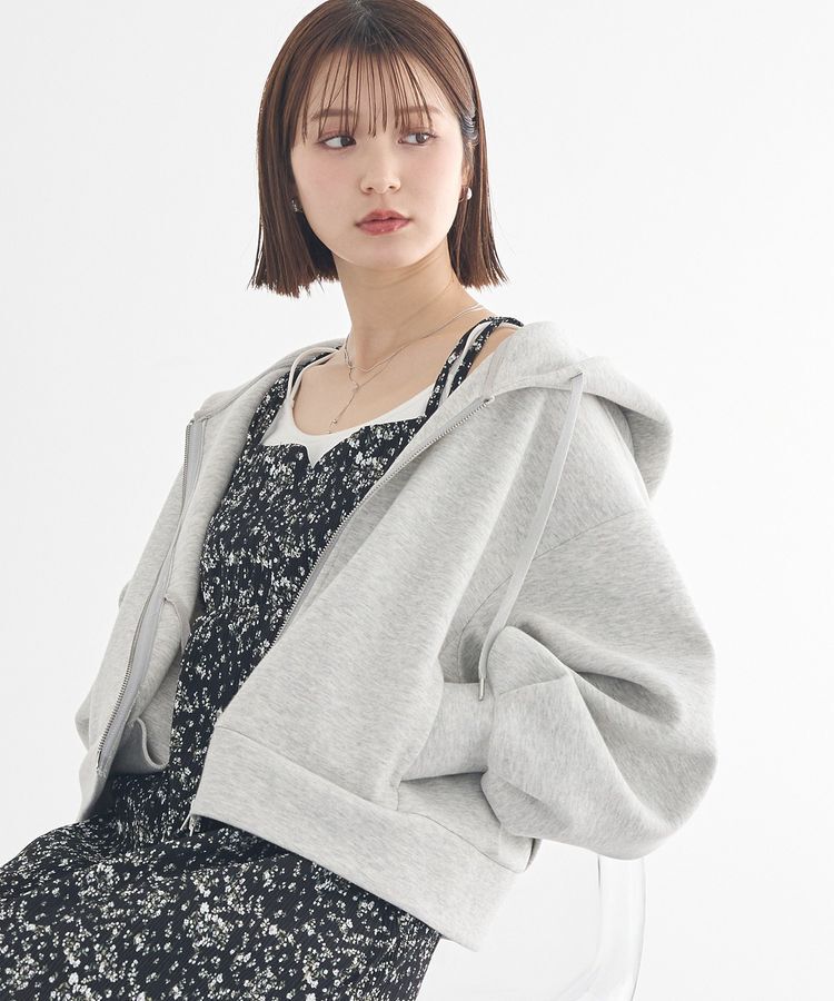 earth music&ecology「エアもちフーディブルゾン」|スウェット・ジャージ|