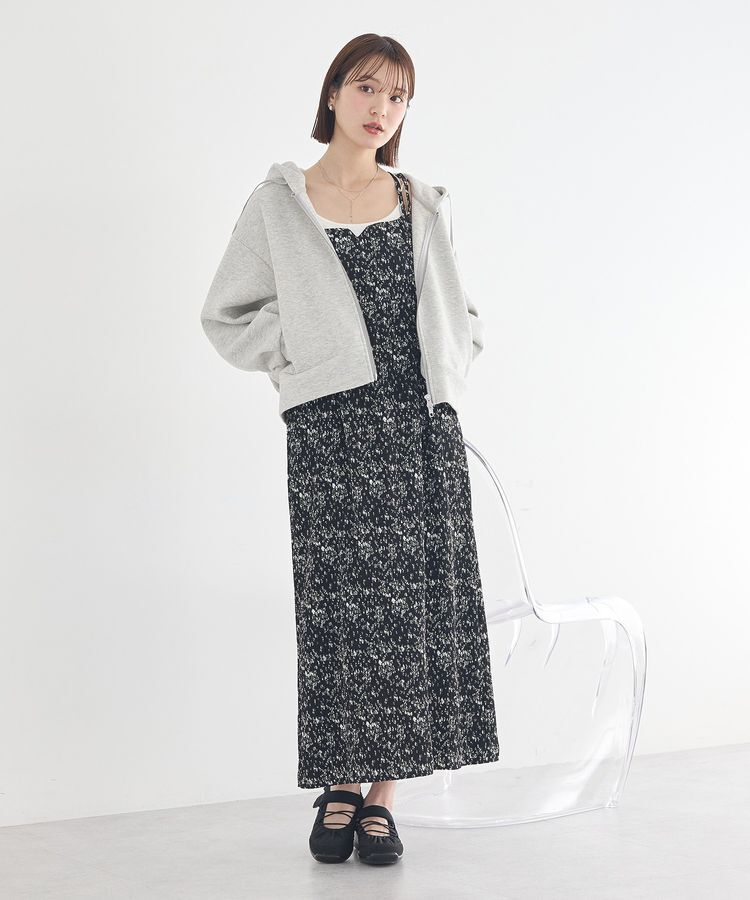 earth music&ecology「エアもちフーディブルゾン」|スウェット・ジャージ|