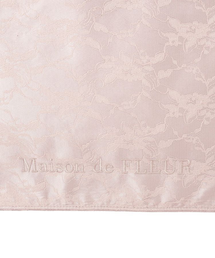 Maison de FLEUR「【Mサイズ/A4対応】レースフリルハンドルスクエアトートMバッグ」|トートバッグ|