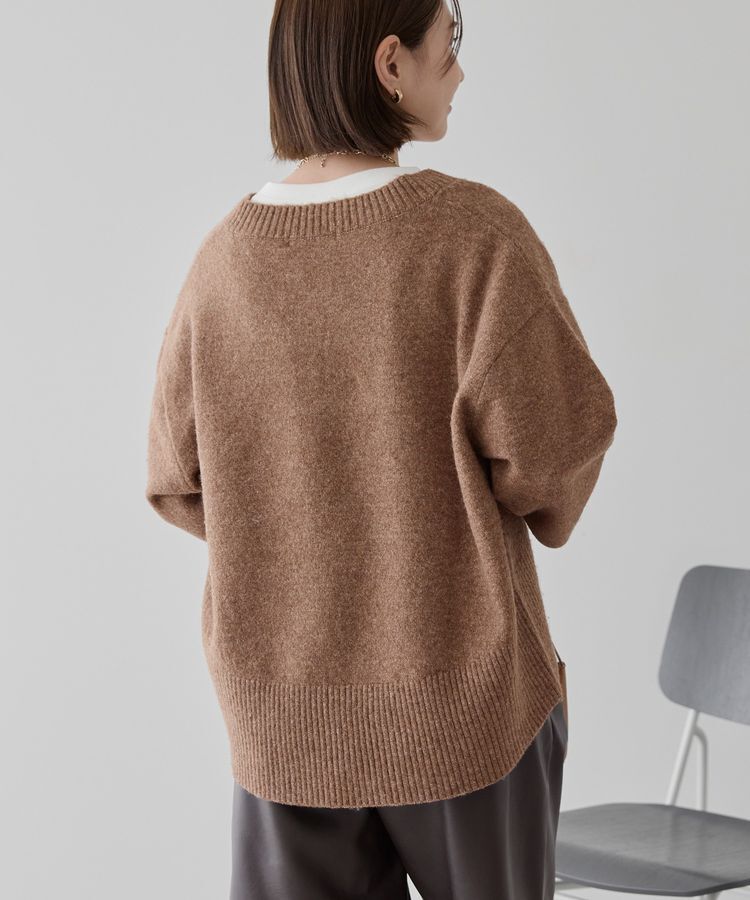 AMERICAN HOLIC「ワイドリブVネックプルオーバー」|ニット・セーター|