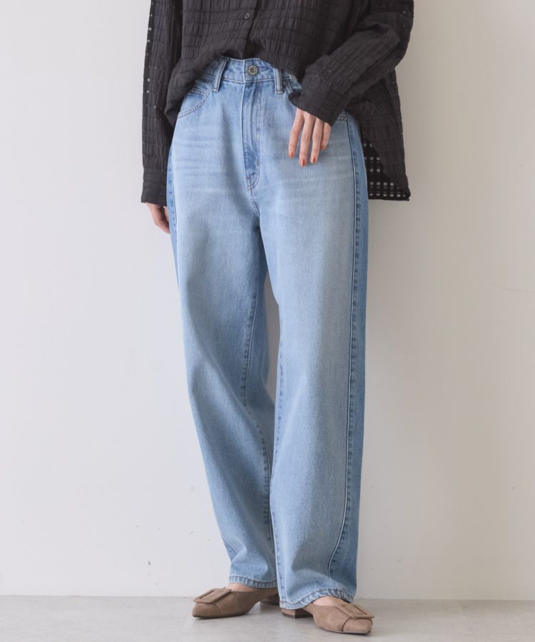 AMERICAN HOLIC「カーブデニムパンツ」|デニム|Light indigo