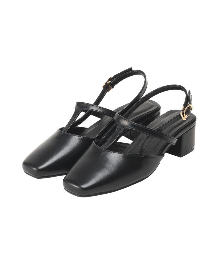 AMERICAN HOLIC「Tストラップスクエアパンプス」|パンプス|