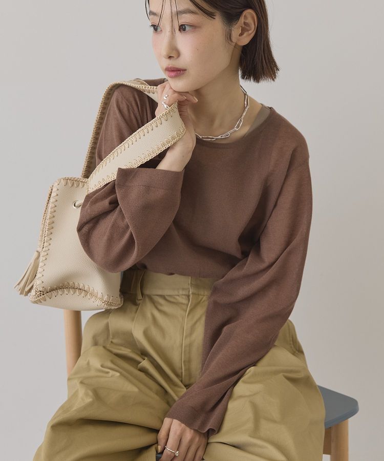 AMERICAN HOLIC「シアーニットプルオーバー」|ニット・セーター|