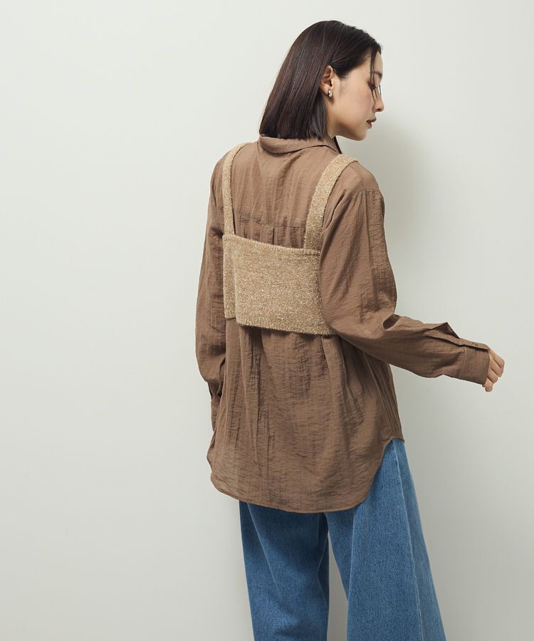 Green Parks「SET2点ラメシャギービスチェ+シャツ」|シャツ・ブラウス|