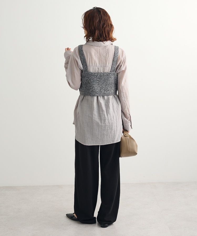 Green Parks「SET2点ラメシャギービスチェ+シャツ」|シャツ・ブラウス|