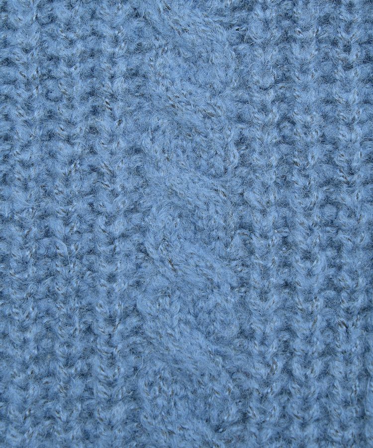 Green Parks「衿付きケーブルzipカーディガン」|カーディガン|