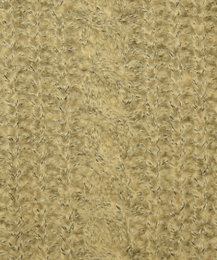 Green Parks「衿付きケーブルzipカーディガン」|カーディガン|