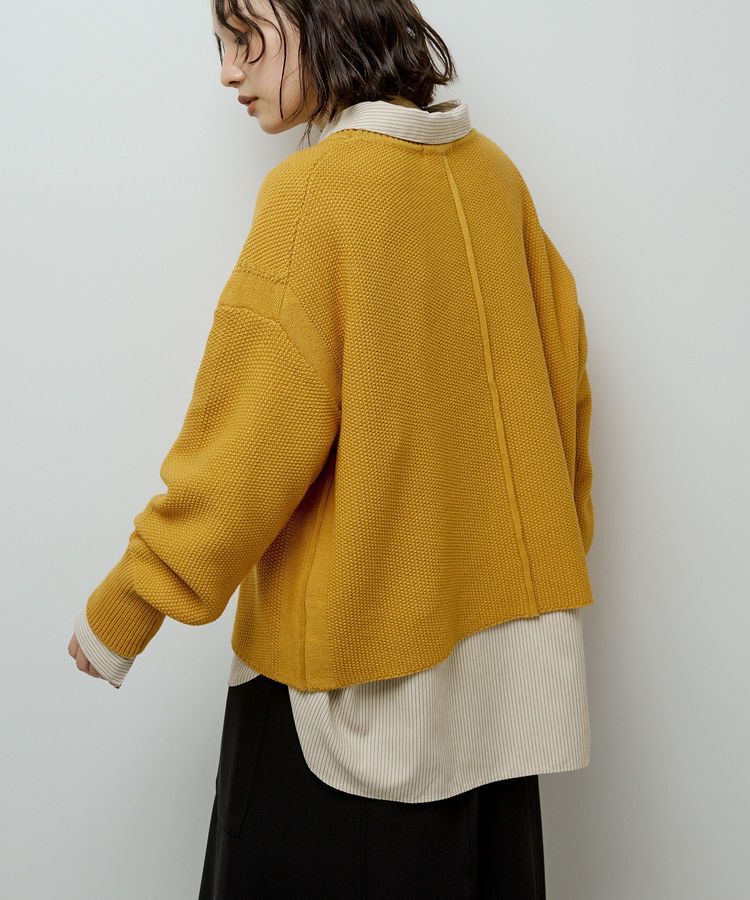 Green Parks「かのこ編モックネックニットプルオーバー」|ニット・セーター|