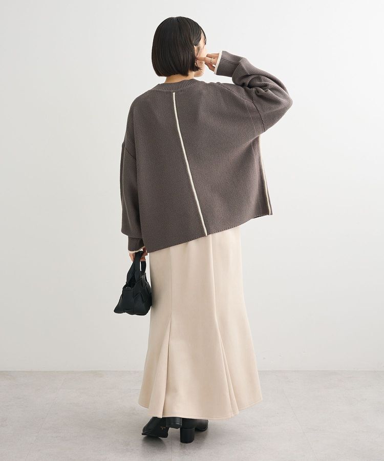 Green Parks「かのこ編モックネックニットプルオーバー」|ニット・セーター|