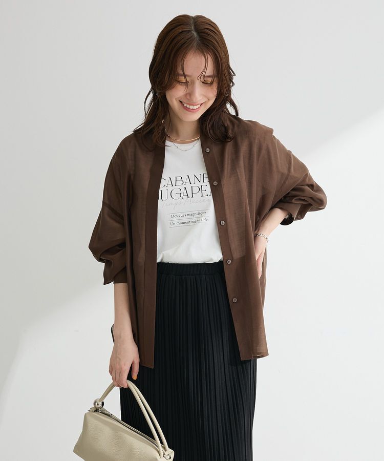 Green Parks「バックツイストシアーシャツ」|シャツ・ブラウス|